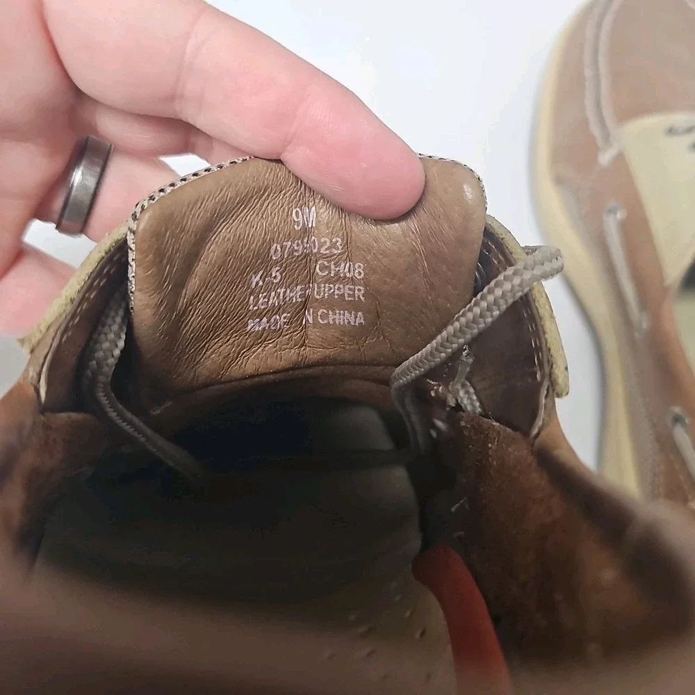 Sperry Top-Sider Billfish Boat Shoes 3-Eye Tan Beige 0799023 Men's Size US 9